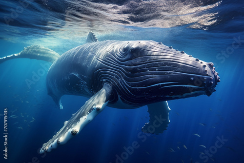 whale in the blue sea © Salawati