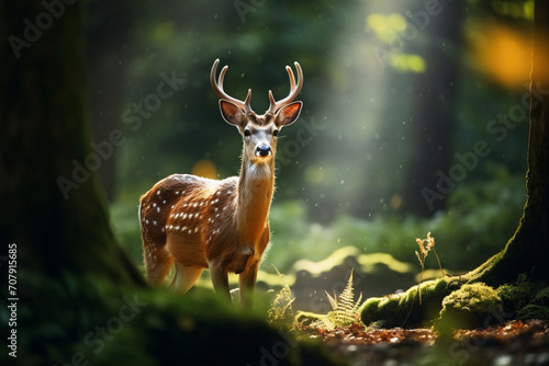 deer in the forest © mical