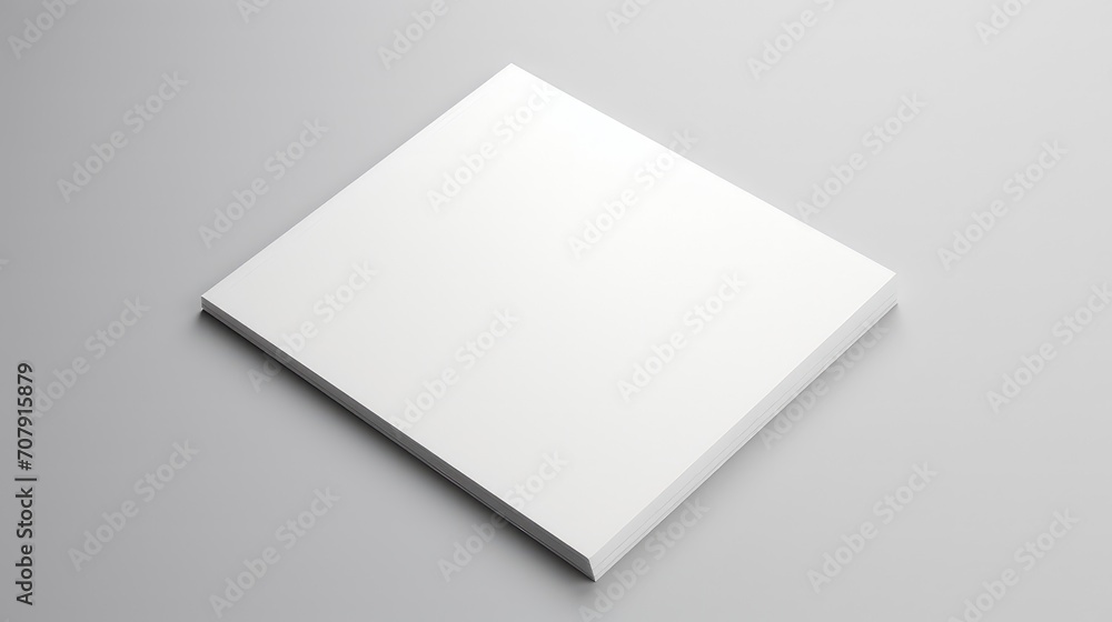 top view of white notebook mockup on grey background top view of white notebook mockup on grey background
