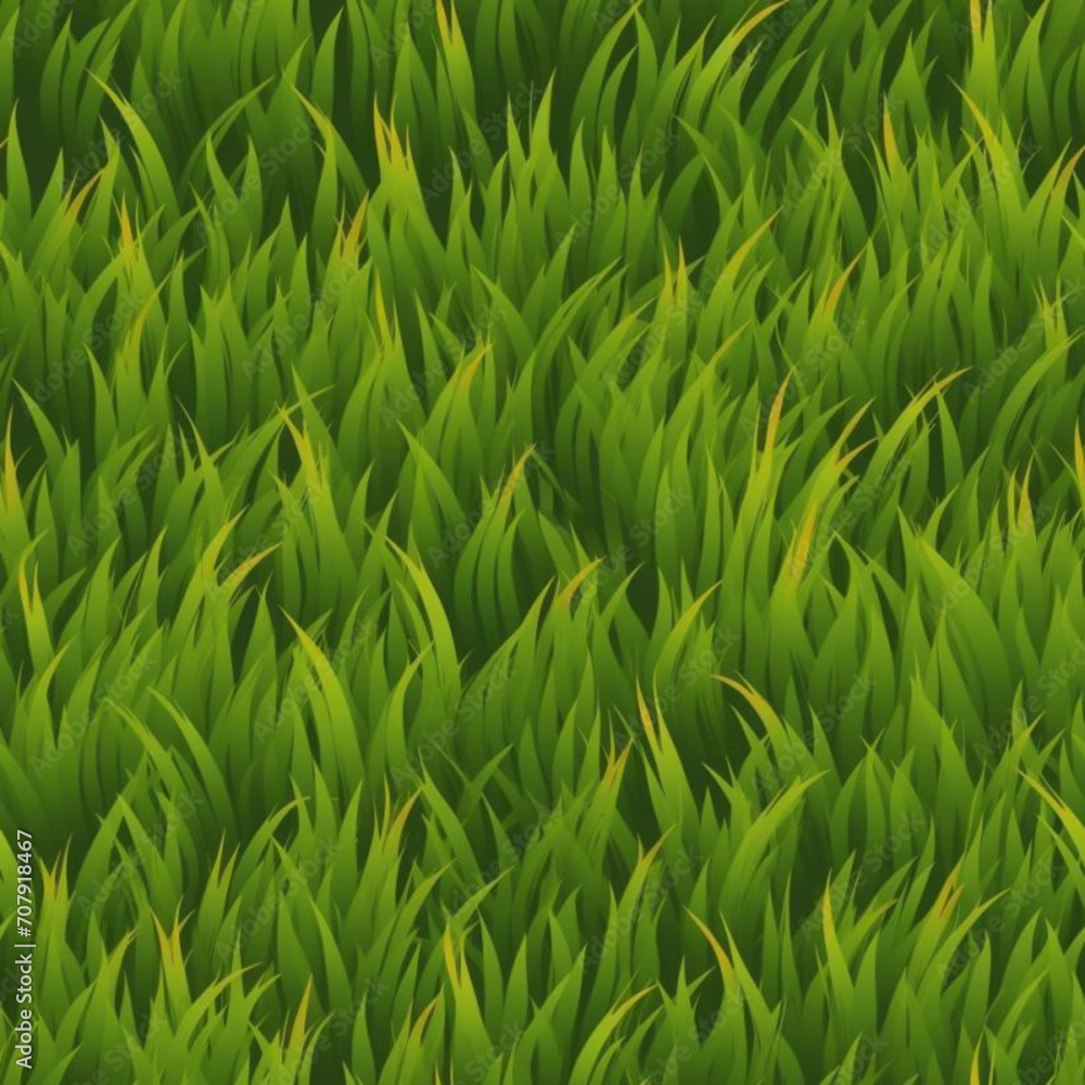 Seamless Grass Pattern Vector Illustration Seamless Grass Pattern Vector Illustration