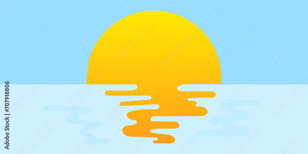 Photography Sunset over sea