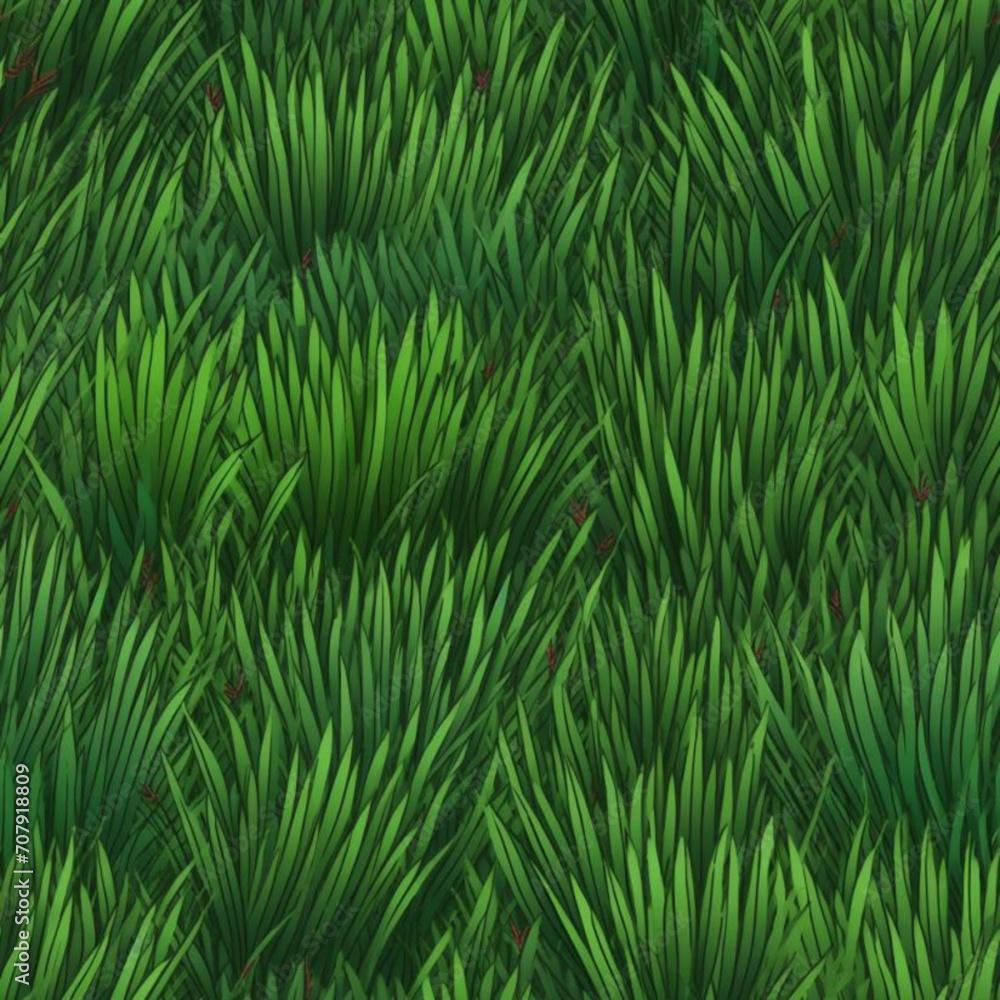 Seamless Grass Pattern Vector Illustration Seamless Grass Pattern Vector Illustration
