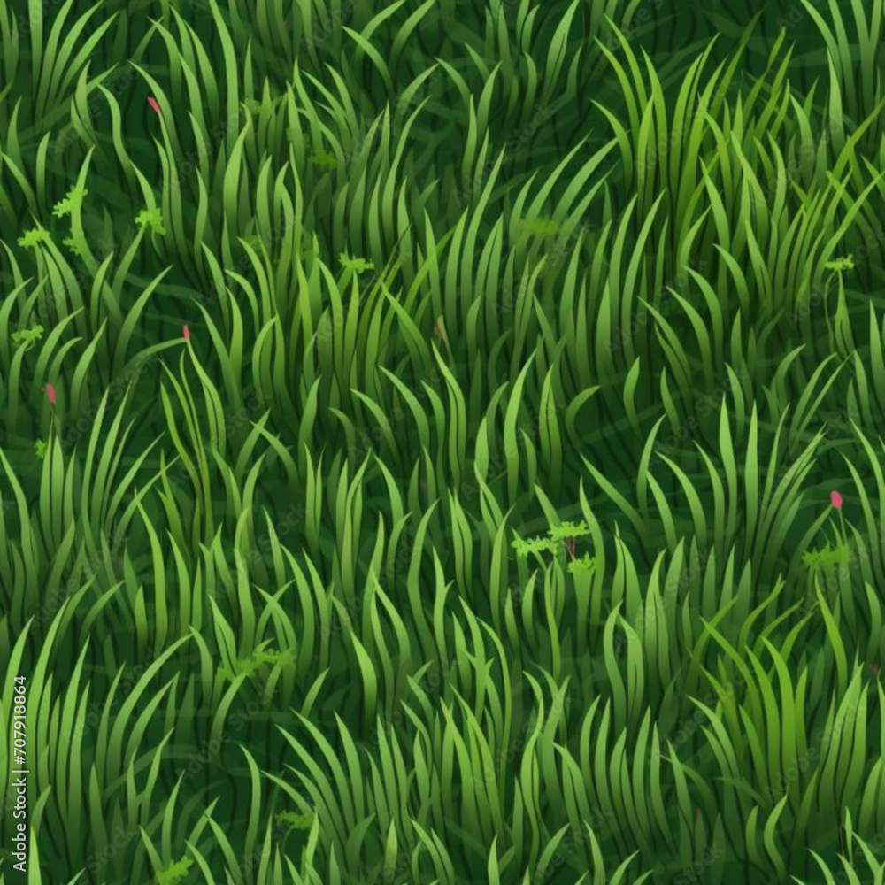 Seamless Grass Pattern Vector Illustration Seamless Grass Pattern Vector Illustration