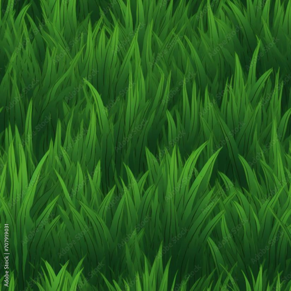 Seamless Grass Pattern Vector Illustration Seamless Grass Pattern Vector Illustration