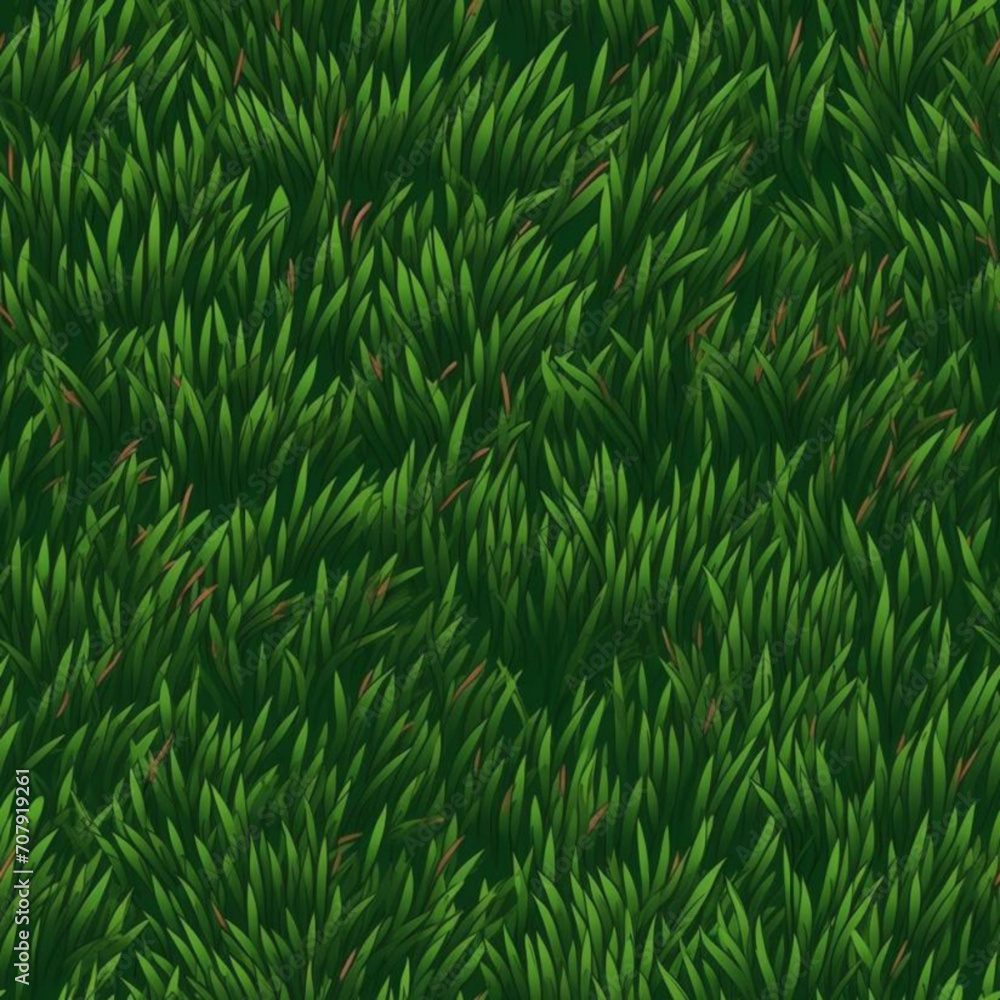 Seamless Grass Pattern Vector Illustration Seamless Grass Pattern Vector Illustration