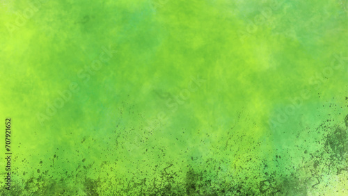 Green watercolor texture background. Yellow green abstract background. Abstract grunge texture background