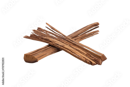 cinnamon sticks isolated, Sandalwood sticks isolated on transparent or Transparent background, ai generated
