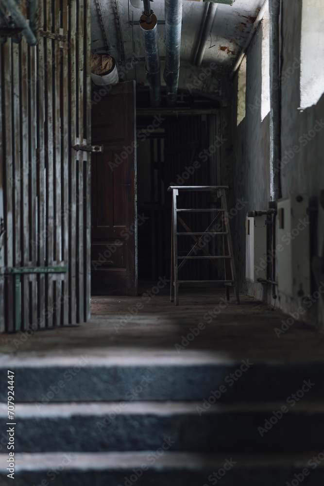 a old spooky cellar corridor a old spooky cellar corridor