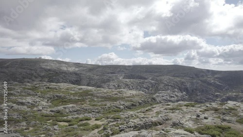 clouds in the mountains photo