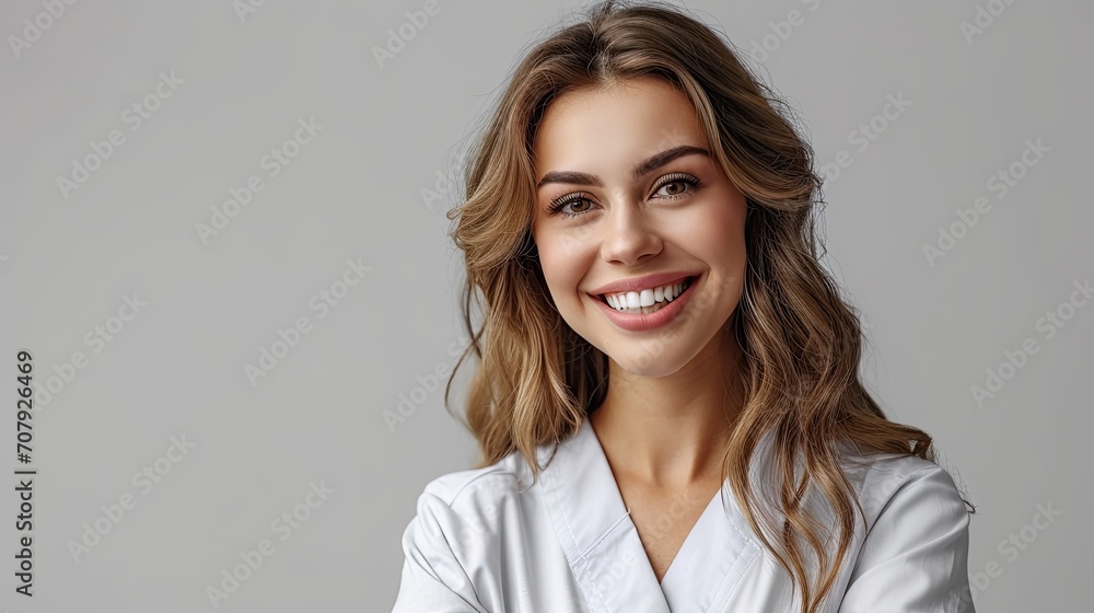 portrait of a smiling woman portrait of a smiling woman