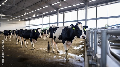 modern dairy farm