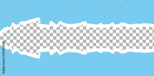 Fotografija torn horizontal seamless paper stripes