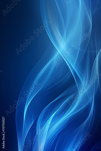 vector abstract style, color blue with waves background © Susana
