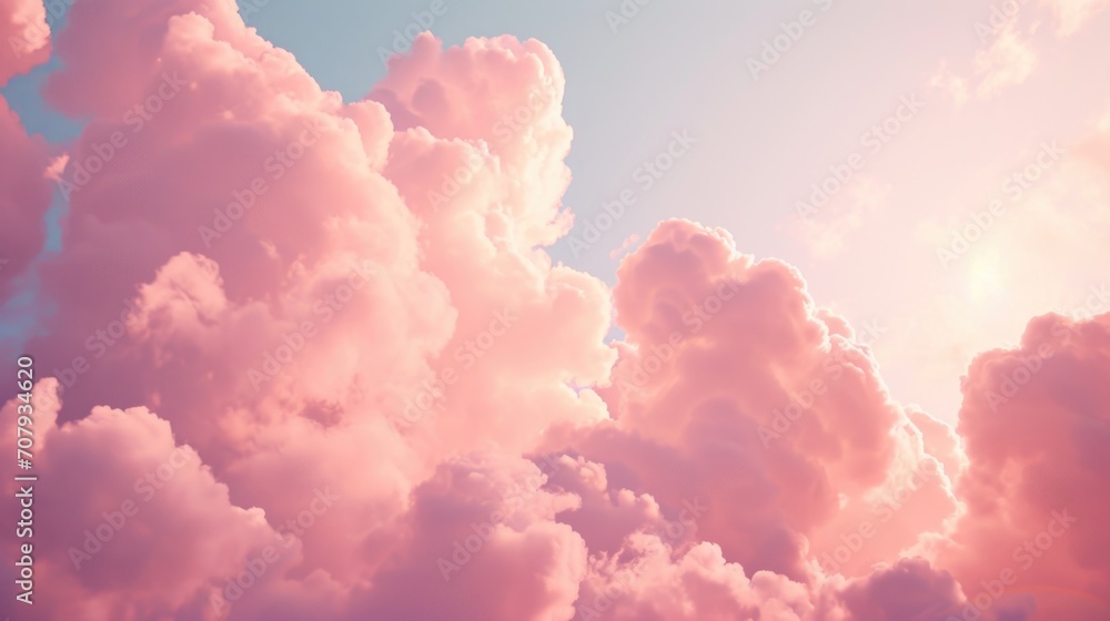 A plane is flying through the clouds in the sky. Suitable for travel and aviation-related concepts A plane is flying through the clouds in the sky. Suitable for travel and aviation-related concepts