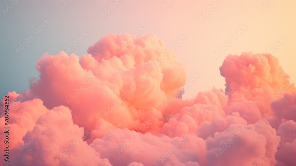 A plane soaring through a sky filled with fluffy clouds. Perfect for travel or aviation themes A plane soaring through a sky filled with fluffy clouds. Perfect for travel or aviation themes