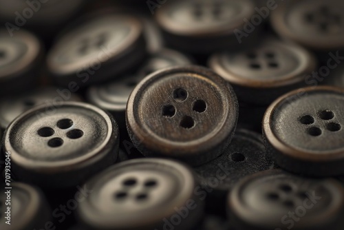 A close-up view of a bunch of buttons. This versatile image can be used for various projects