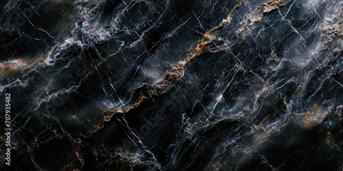 A detailed view of a black marble surface. Perfect for adding a sleek and sophisticated touch to any design project