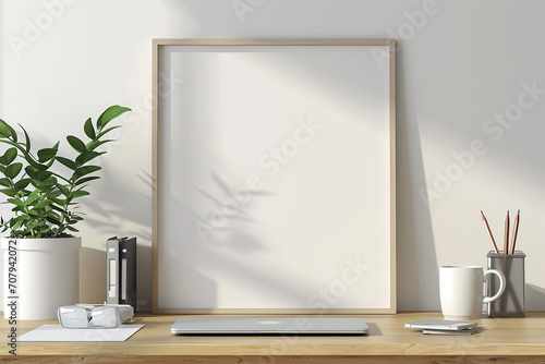 frame with white background