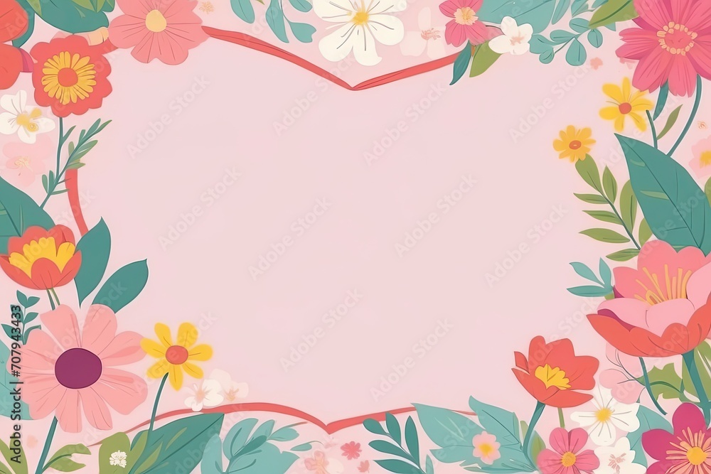 Fototapeta premium Greeting Card Background Plain Template Design To Celebration