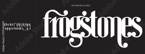 Alphabet font. Typography decorative elegant  lettering for logo. for design .vector illustration. stock image