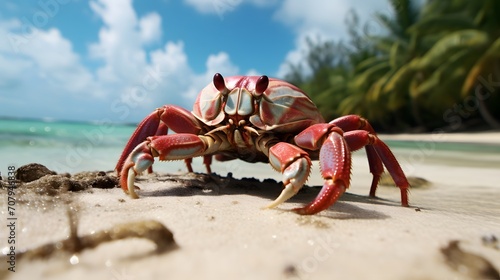 Maldives - Land Hermit Crab on the beach  © Ziyan Yang