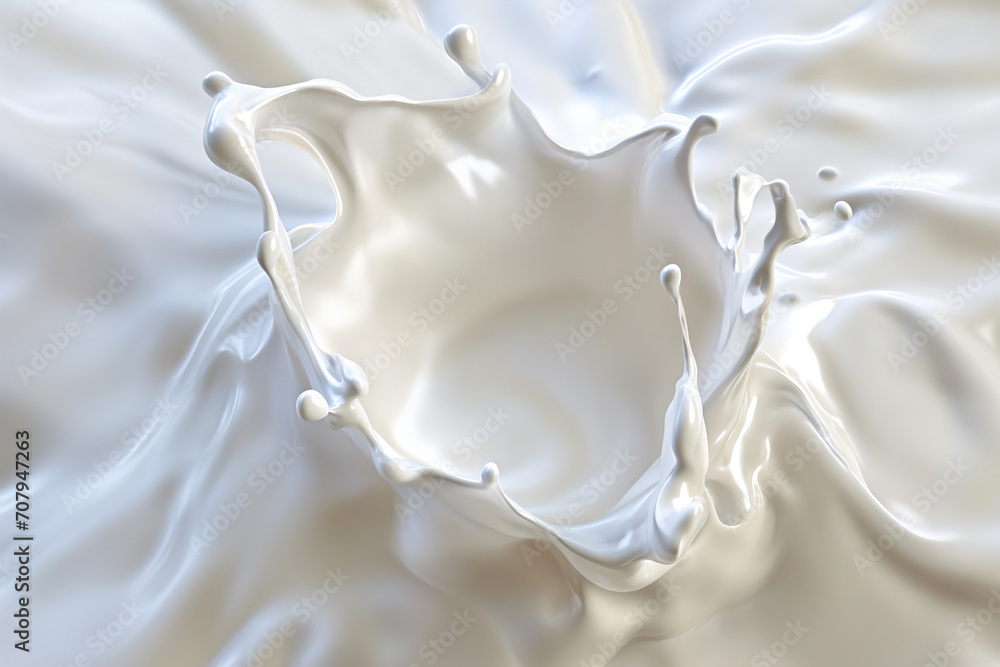 Dramatic Milk Splash - Capturing the Artistic Beauty of Liquid Elegance