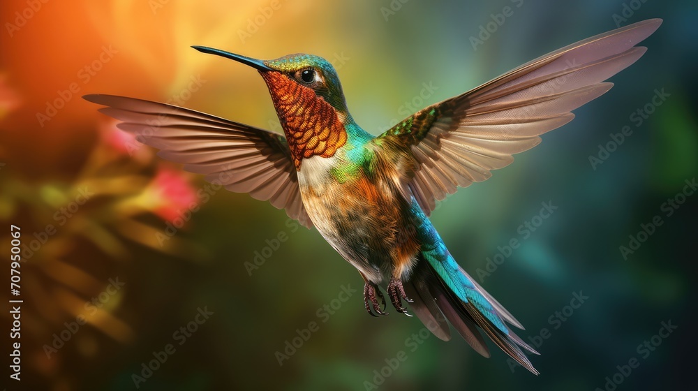Fototapeta premium hummingbird in flight