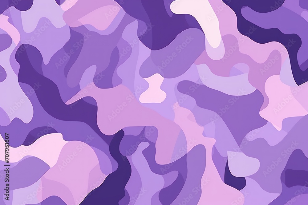 Lilac camouflage pattern design poster background 