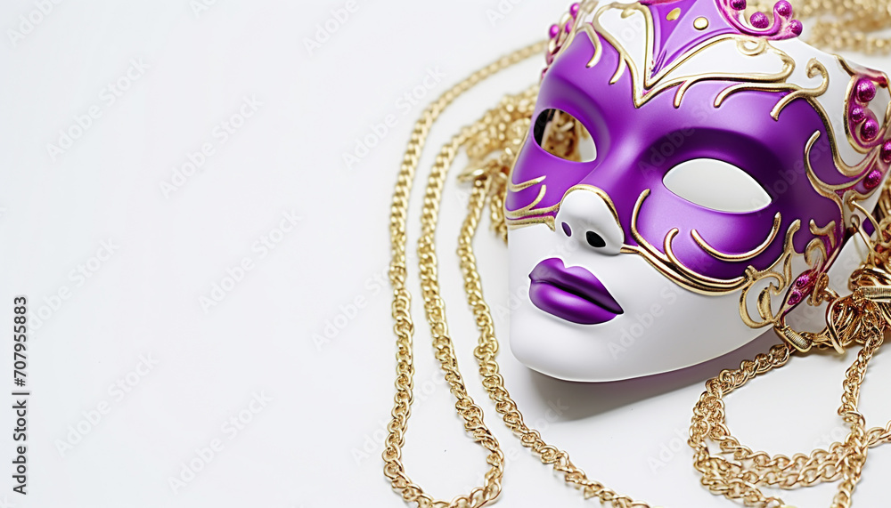 Gold costume, human face, decoration, Mardi Gras generated by AI Gold costume, human face, decoration, Mardi Gras generated by AI