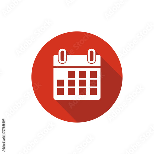 a calendar minimal outline icon on white background 03