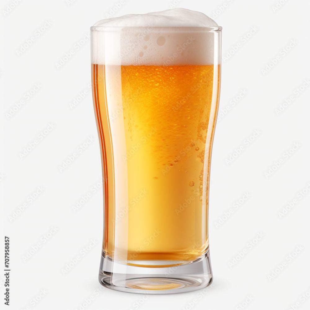 photography of a glass of beer isolated on a transparent background created with Generative Ai photography of a glass of beer isolated on a transparent background created with Generative Ai