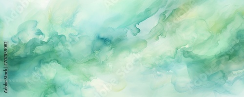 Mint abstract watercolor background 