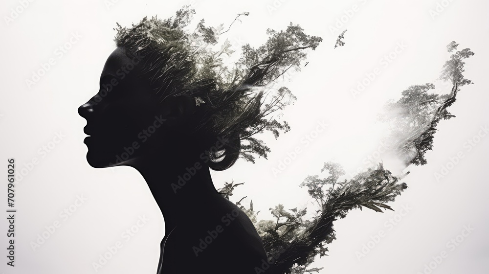 silhouette of a woman silhouette of a woman