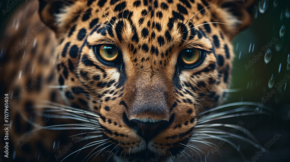 Intimate Portrait of a Majestic Leopard 