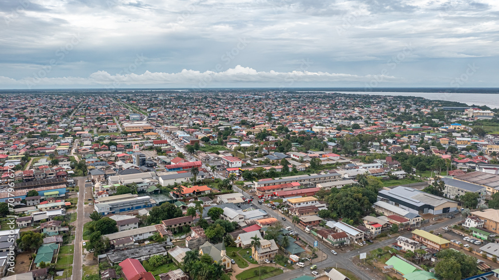 Above Paramaribo, Surinam