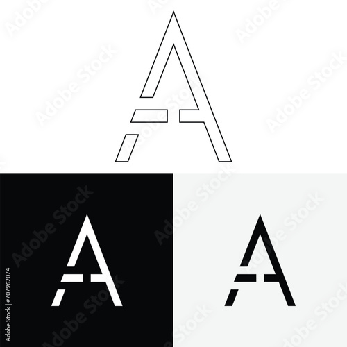A Creative Premium Vector latter logo design. Creative Logo. Elegant leaves. modern design. Vector Illustration logo. letters Logo. Creative Minimal feminine monogram and logo.