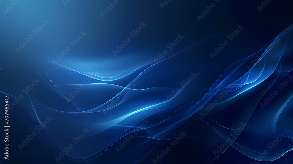 Sophisticated and sleek blue background with light energy wave for business presentation use, blue background or wallpaper Sophisticated and sleek blue background with light energy wave for business presentation use, blue background or wallpaper