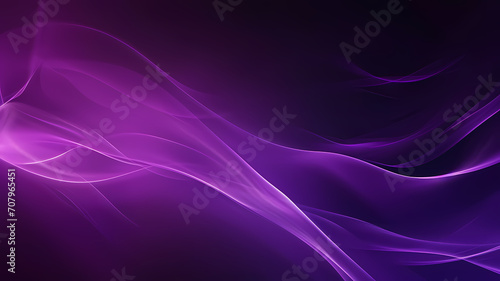 Sophisticated and sleek purple background with light energy wave for business presentation use, purple background or wallpaper