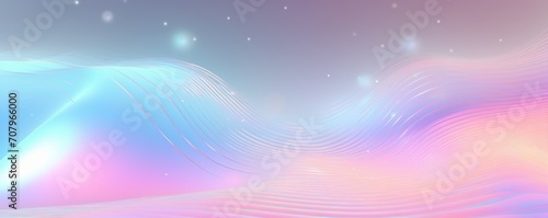 Pearl gradient background with hologram effect
