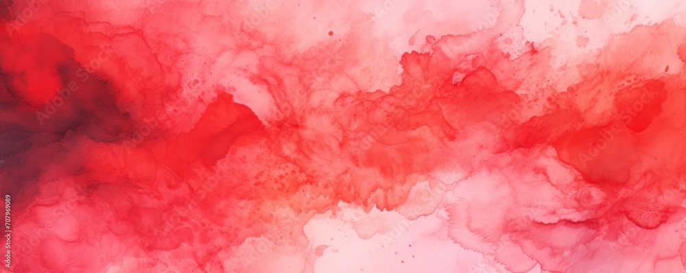 Red abstract watercolor background 