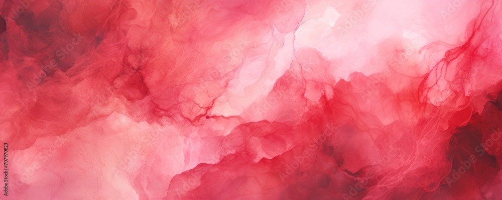 Ruby abstract watercolor background  - obrazy, fototapety, plakaty 
