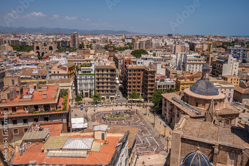 Views of Valancia from the tower of Valancia's main Cathedral.