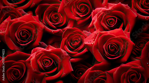 Natural red roses texture background