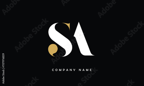 AS, SA, A, S Abstract Letters Logo Monogram photo