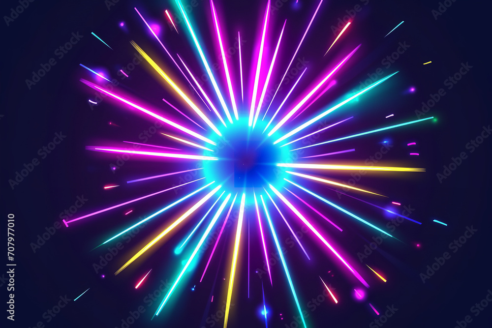 A burst neon with blue, purple and yellow outline premium vector and png, in the style of nostalgic, lightbox A burst neon with blue, purple and yellow outline premium vector and png, in the style of nostalgic, lightbox