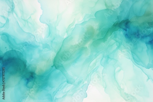 Teal abstract watercolor background