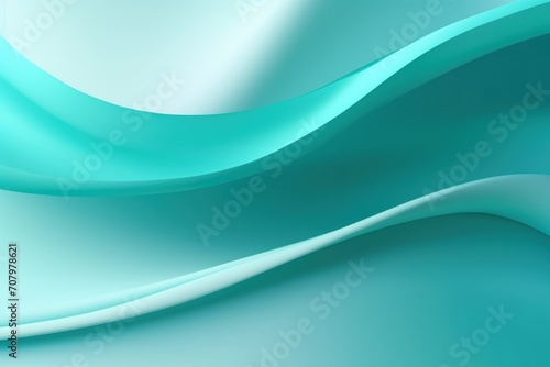 Turquoise background image for design or product presentation, with a play of light and shadow © Celina