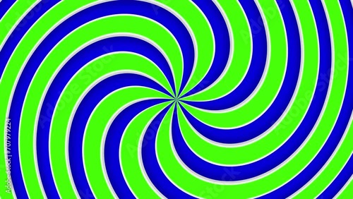 Spiral Blue and Green