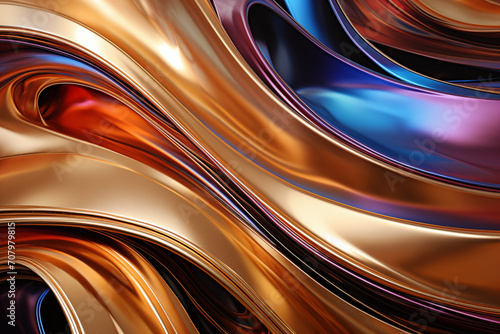 abstract metal material background , generative ai © VRAYVENUS