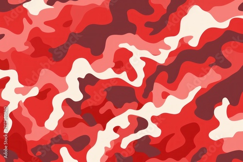 Vermilion camouflage pattern design poster background